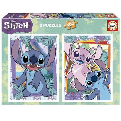 Disney Stitch Puslespil 2x500 Brikker