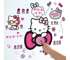 Hello Kitty Wallstickers Ringeklokke