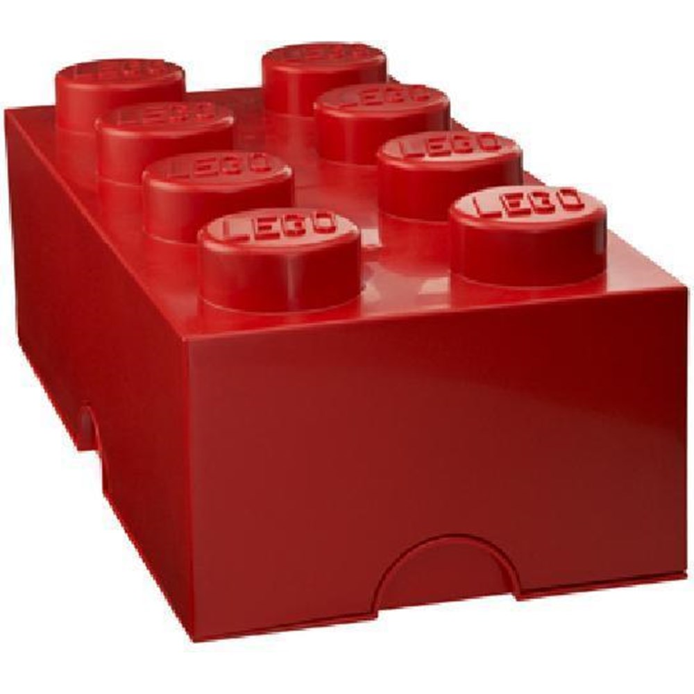 LEGO Klods til opbevaring Rød