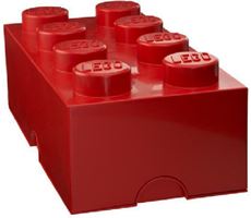 LEGO Klods til opbevaring Rød