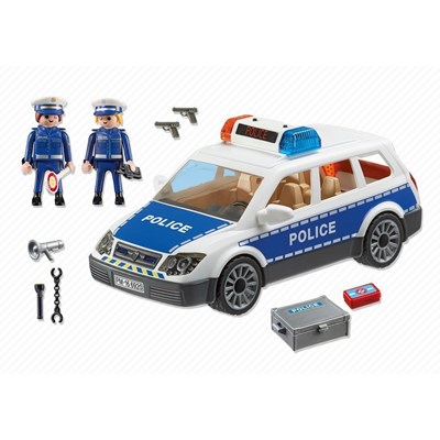 Politi bil med lys og lyd