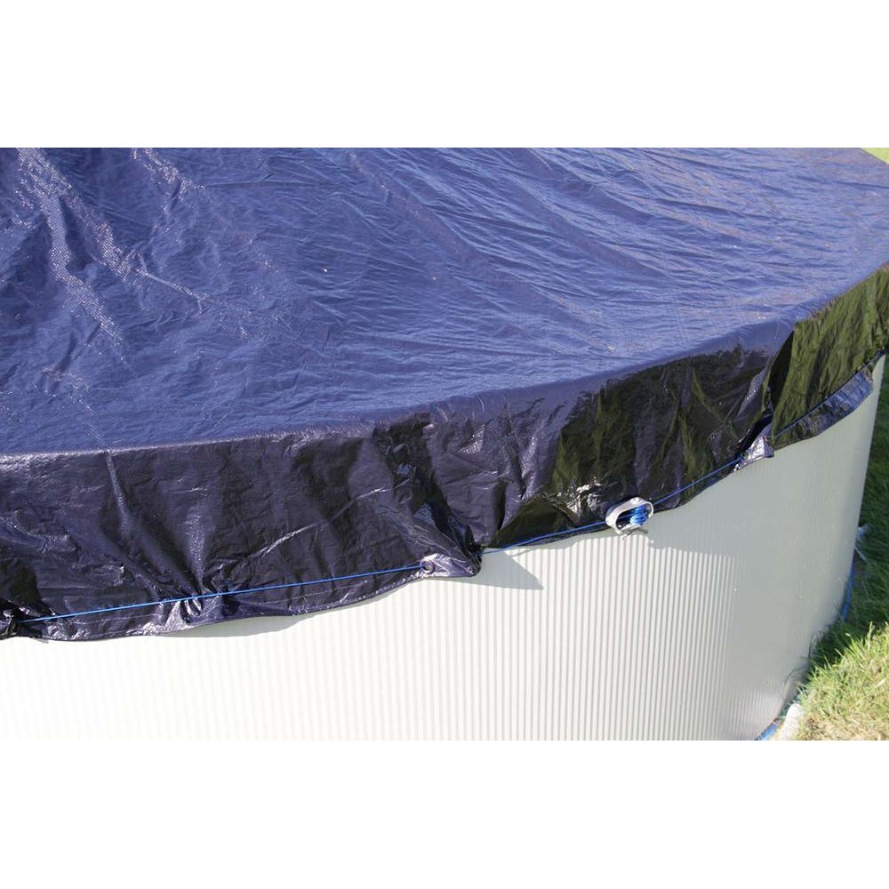 Poolcover OVAL winter 5.00x3.00m med wir