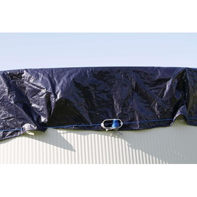 Poolcover OVAL winter 5.00x3.00m med wir