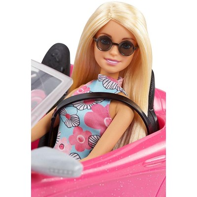 Barbie Glam Bil Cabriolet med dukke