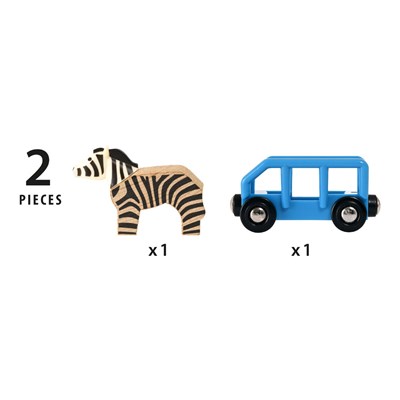 Zebra og vogn