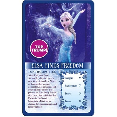 Disney Frost Top Trumps Kort