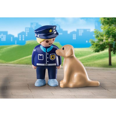 Politibetjent med hund