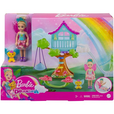 Barbie Dreamtopia Playset med træhus