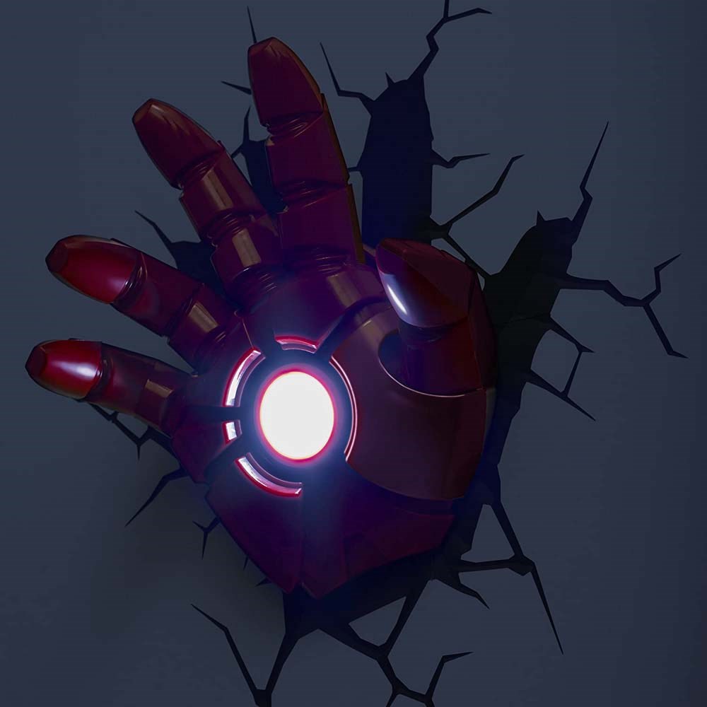 3D væglampe - Avengers Iron Man Hånd