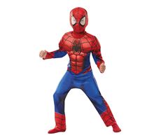 Børnekostume Spiderman Deluxe 128 cm