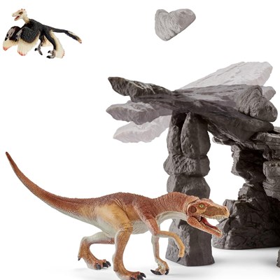 Dinosaurus sæt med hule