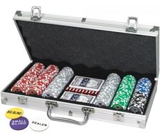 Poker Chips kuffert 300 laser chips