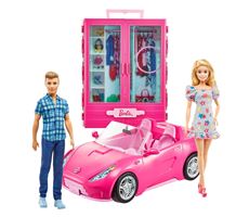 Barbie Dukke Convertible og Klædeskab
