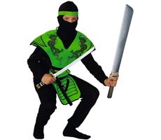 Grøn Ninja Fighter Dragt 160 cm