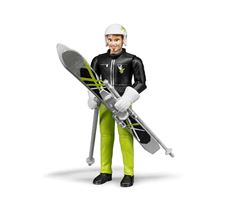 Figur med Ski og Stave