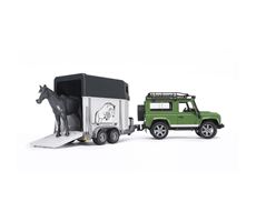 Land Rover med hestetrailer