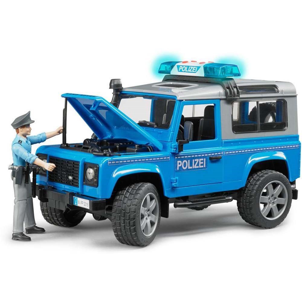 Defender Land Rover Politibil med figur