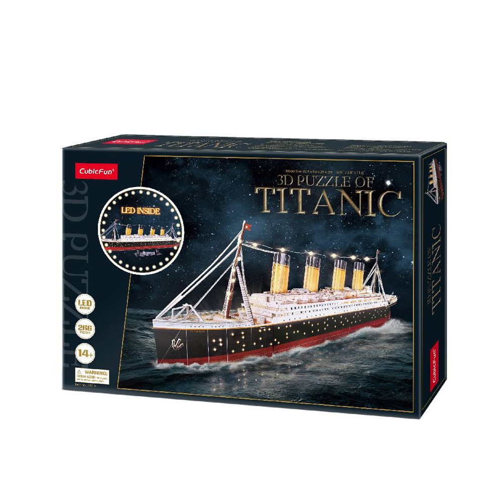 3D Puzzle Titanic med LED