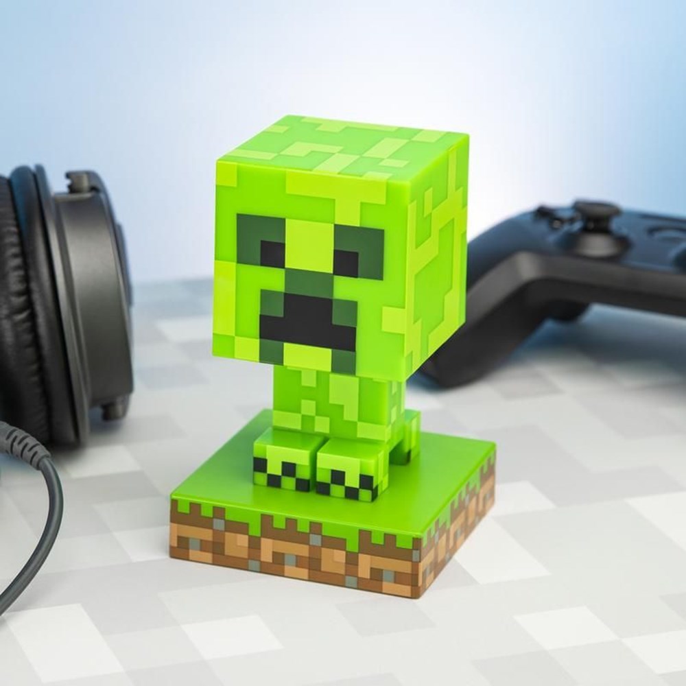 Minecraft Creeper Figur med Lys 11cm