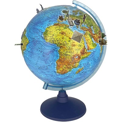 3D Globus med LED Lys 32 cm