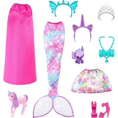 Barbie Fairytale Dress-up Havfrue Dukke