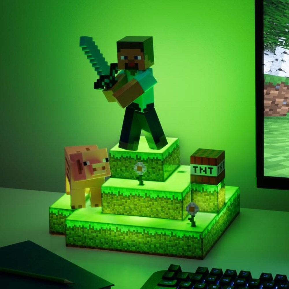 Minecraft Diorama Figur Lampe