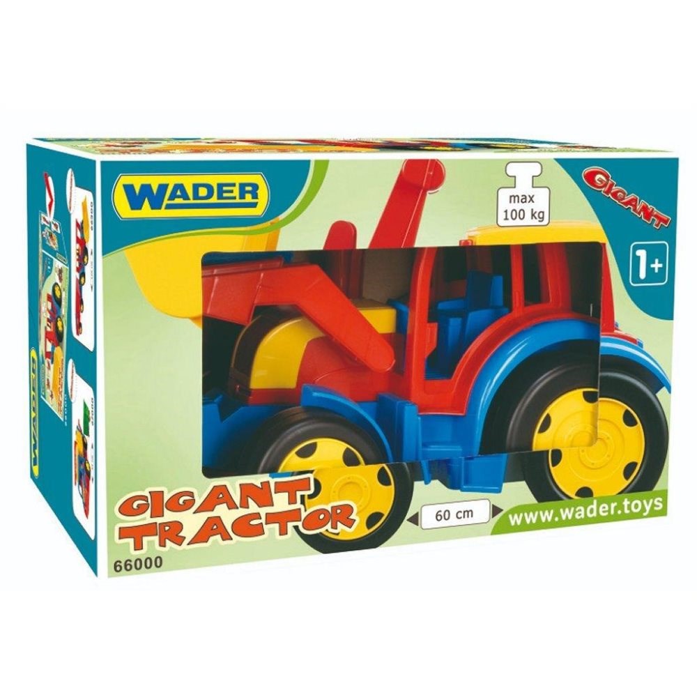 Kæmpe traktor med skovl, 60cm