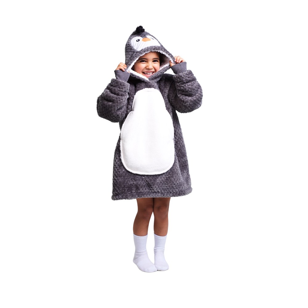 Hygge hoodie, pingvin str. S