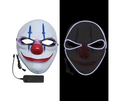 Maske med LED - klovn