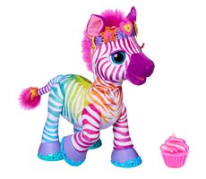 Fur Real Zenya My Rainbow Zebra