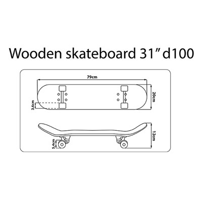 Star Wars D100 Grogu Skateboard 79 cm